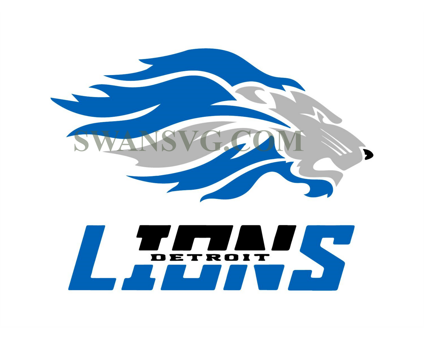 Detroit Lions Love Svg Football Lions Svg Digital Download