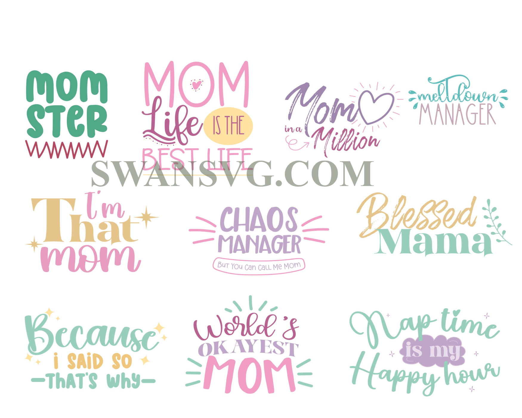 Mothers Day Svg Mothers Day Sublimation Mum Blessed Mama Swansvg