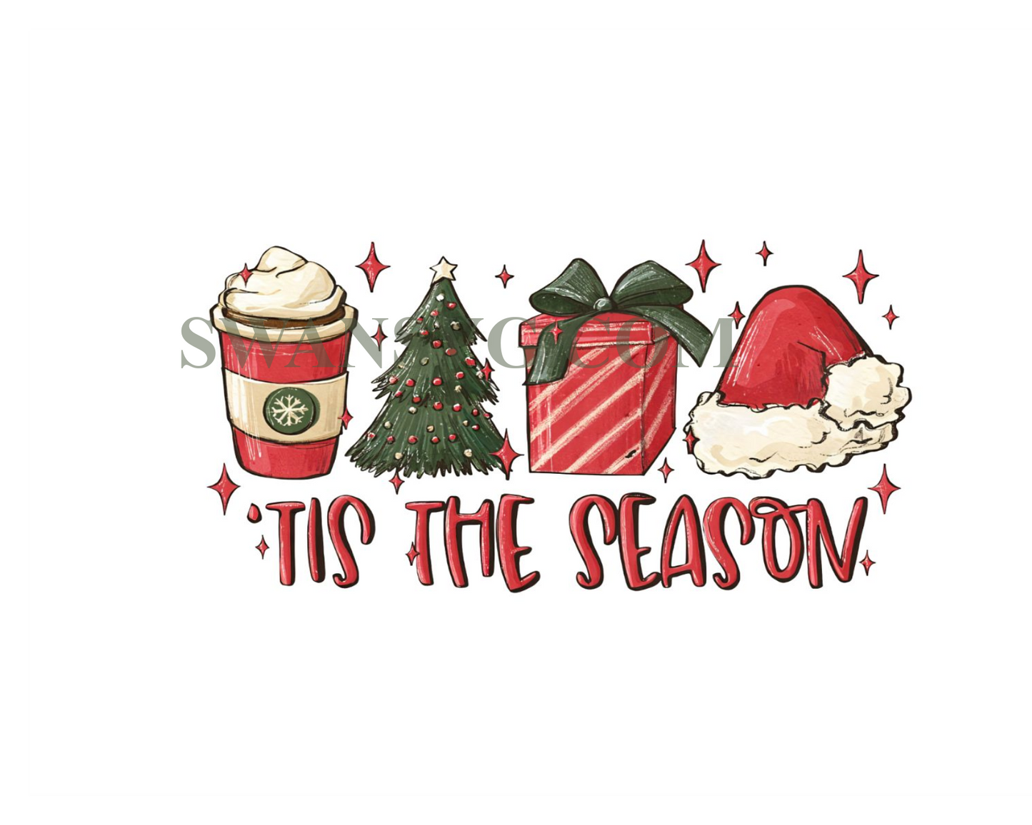 Tis The Season Christmas Png Cutting Digital File