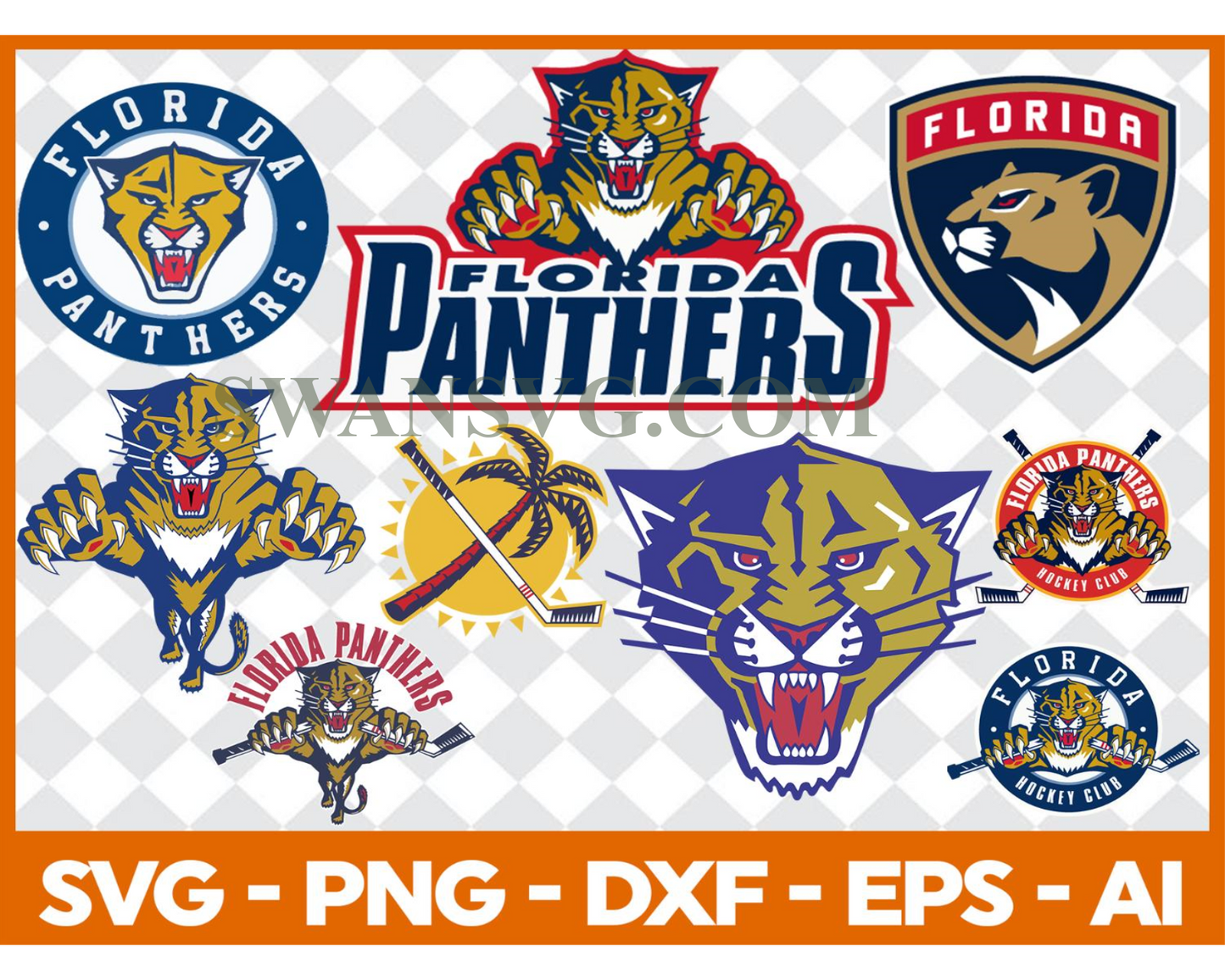 Florida Panthers Bundle Svg, Bundle NHL Hockey Svg, NHL HOCKEY Svg