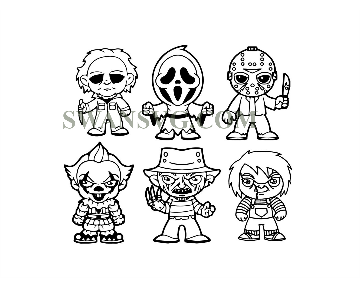 Horror Movie Killers SVG