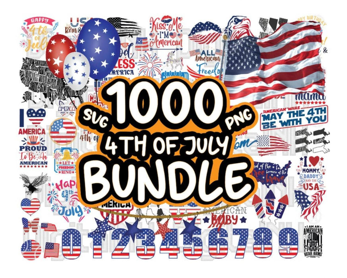 1000 Independence Day SVG MEGA Bundle, 4th of July svg, American