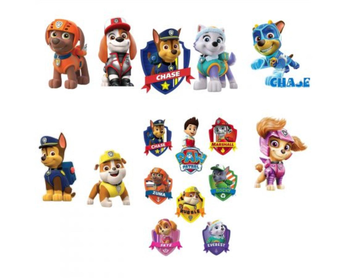 Paw Patrol SVG Bundle ,45 Characters, Instant Download,PNG Cut Files