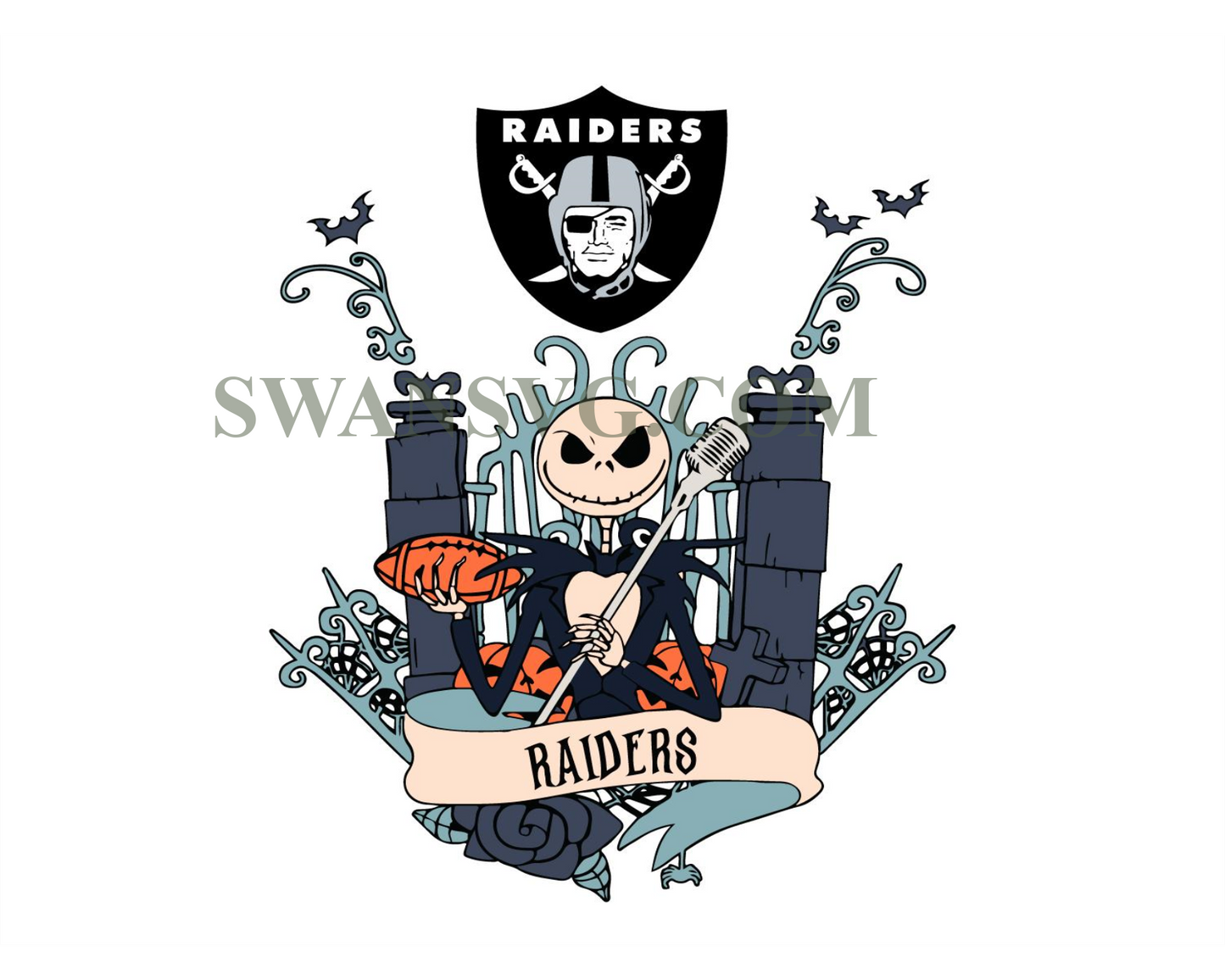 Raiders Jack Halloween Svg Digital Download File