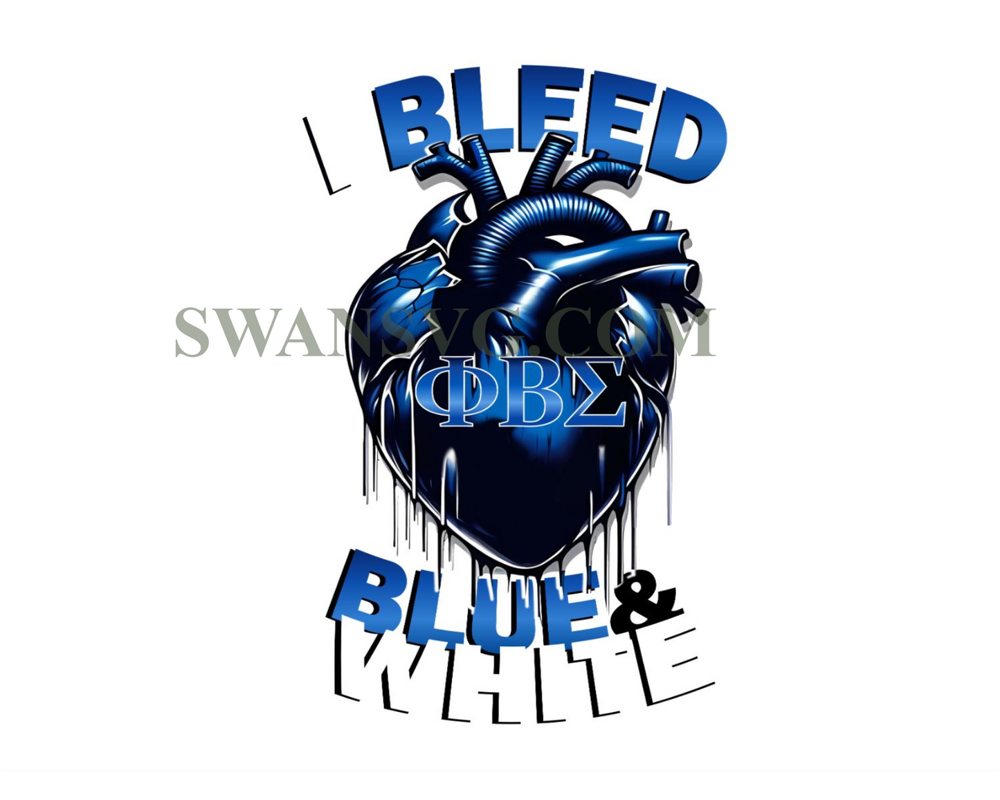 I Bleed Blue White