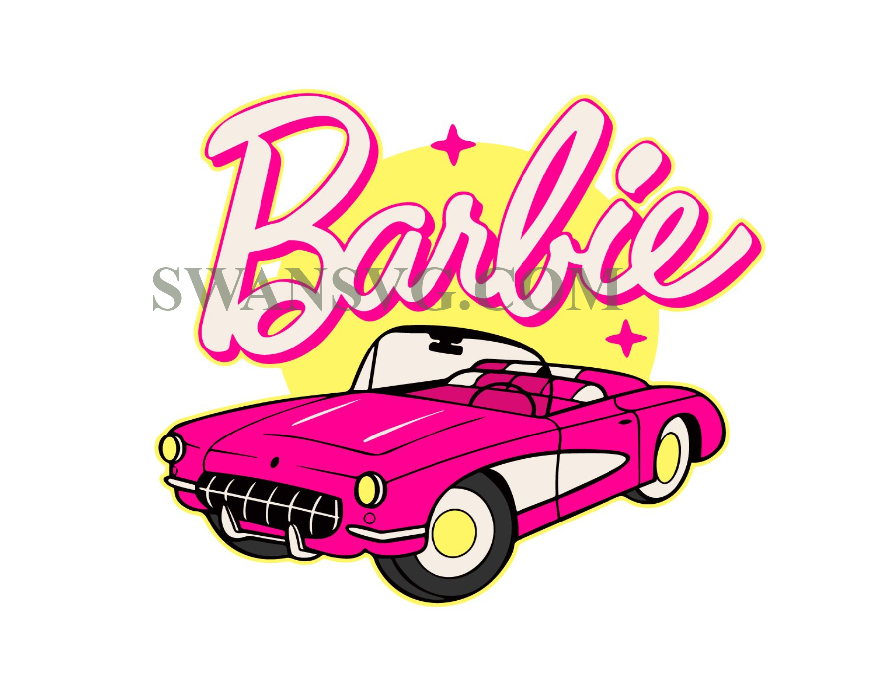 Barb Car Svg Barb Svg Barb Png Barb Clipart Barbi Car Retro Swansvg 