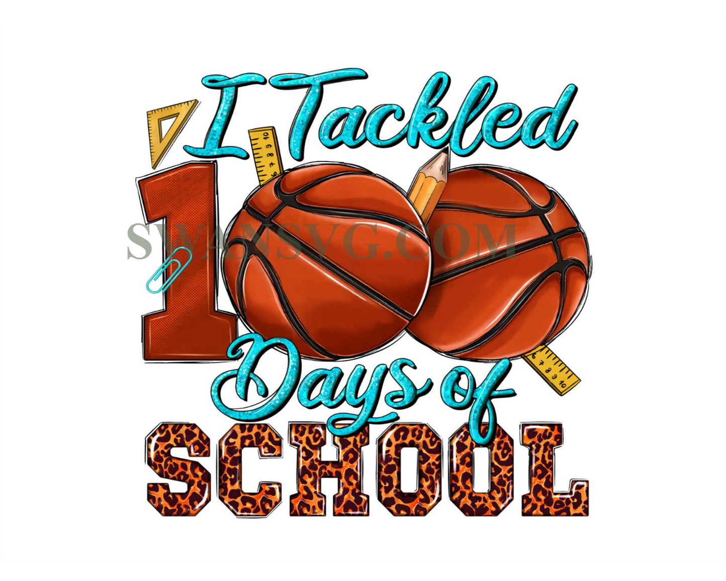 I tackled 100 days of school Basketball png, school life png
