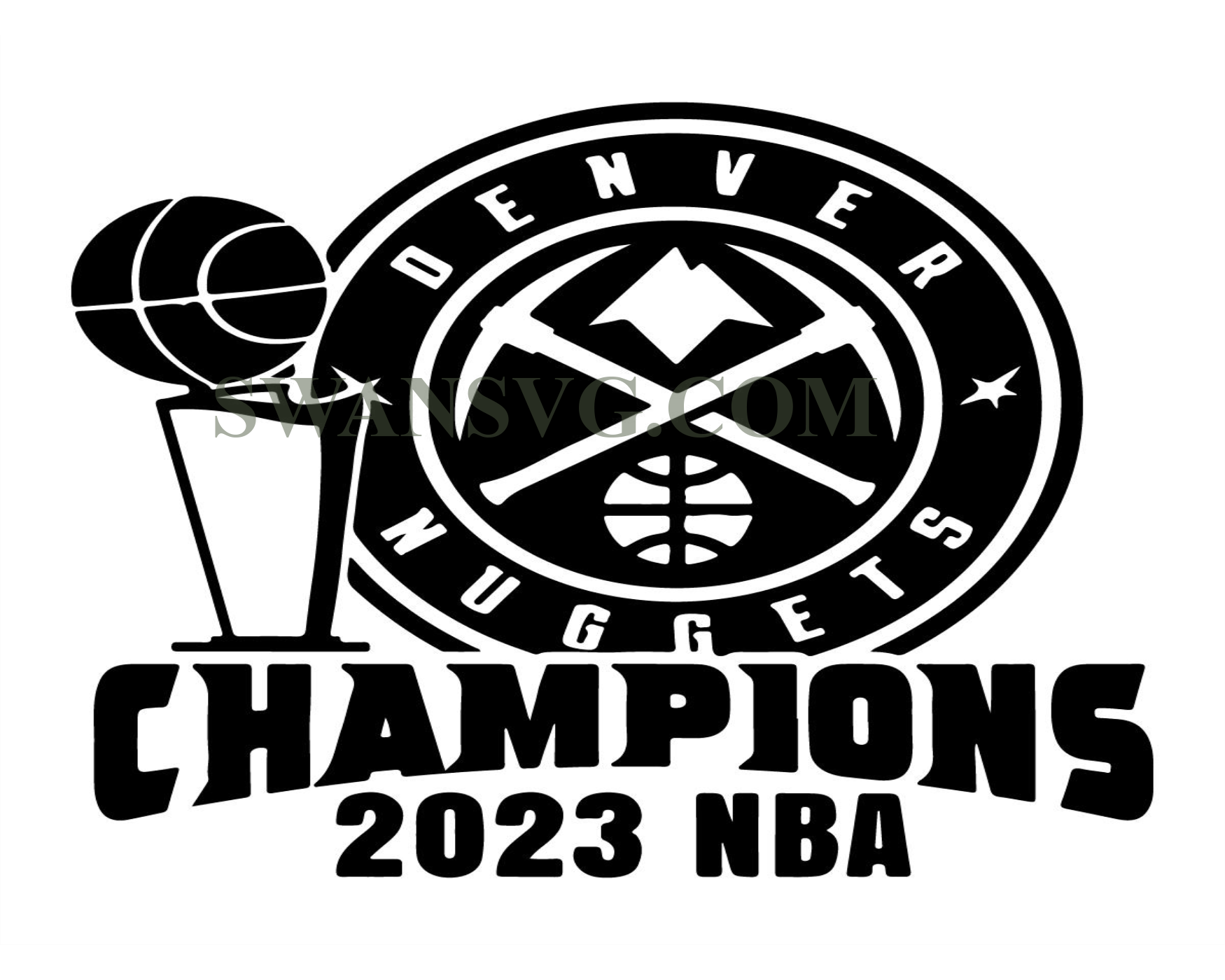 Denver Champions Svg Png Nuggets Champions 2023 Instant Download Di Swansvg 4009