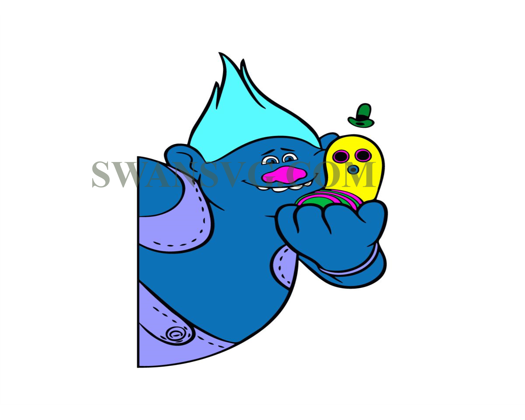 biggie-with-mr-dinkles-trolls-svg-cricut-cutting-file-vector-clipa