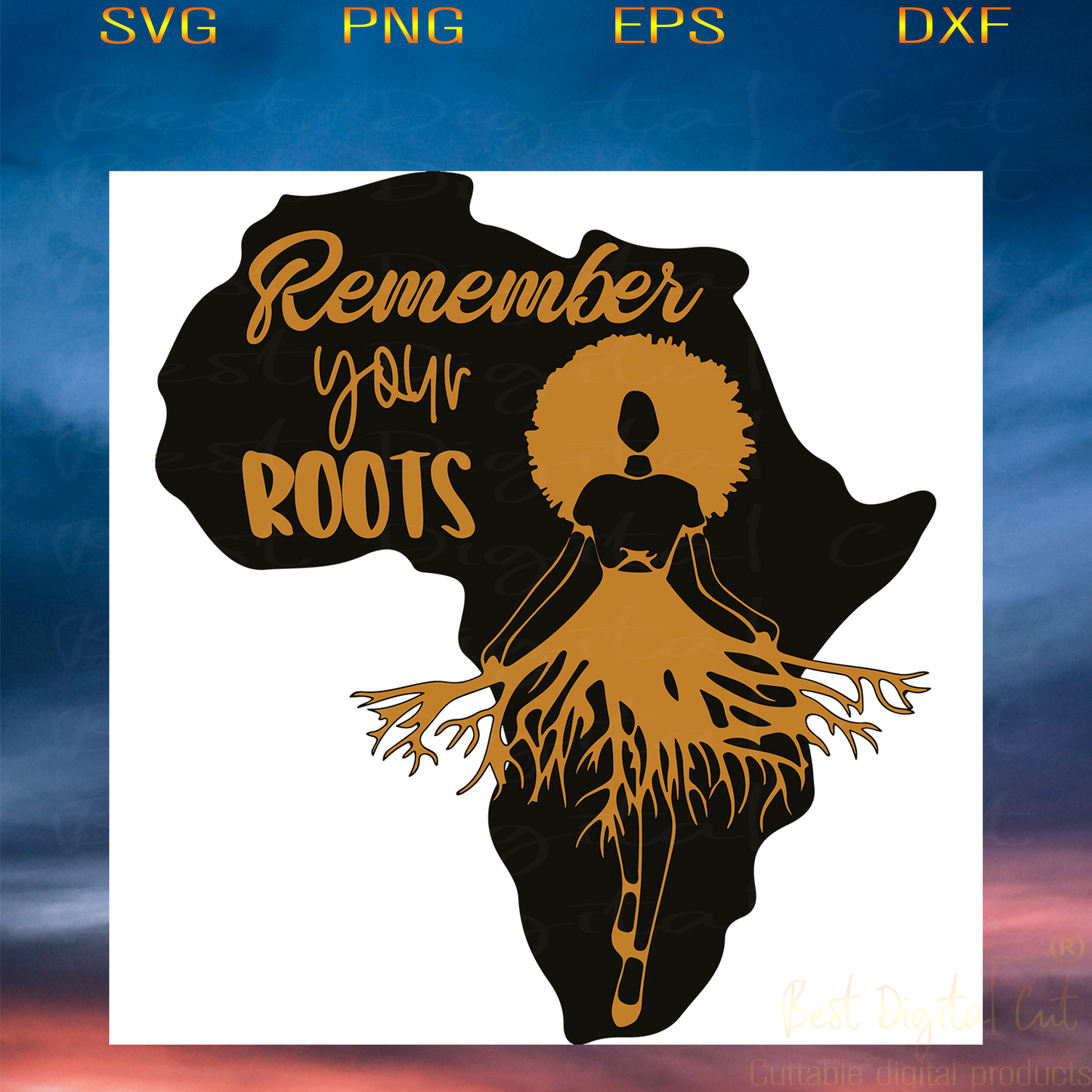 Remember Your Roots Black Girl Svg, Melanin Svg, Afro Queen Svg
