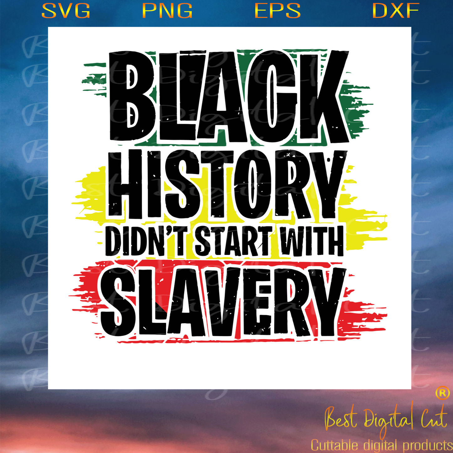 Black History Didnt Start With Slavery Trending Svg, Black Svg