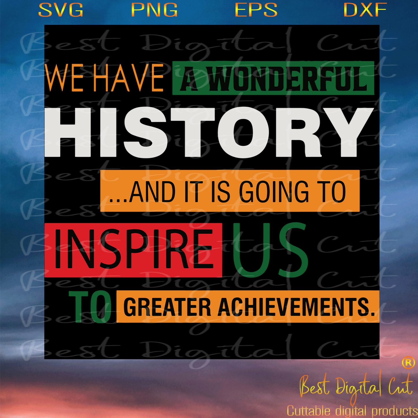 We Have A Wonderful History Trending Svg, Black Lives Matter