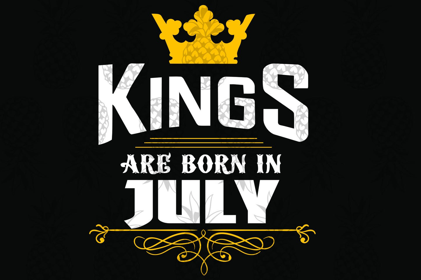 Kings are born in July June girl svg, born in July