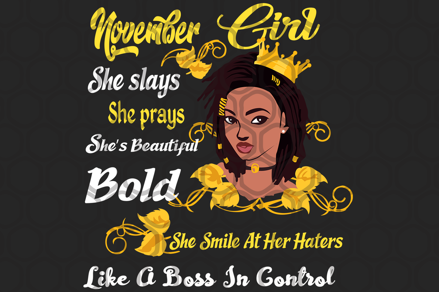 November girl svg born in November, living my best life