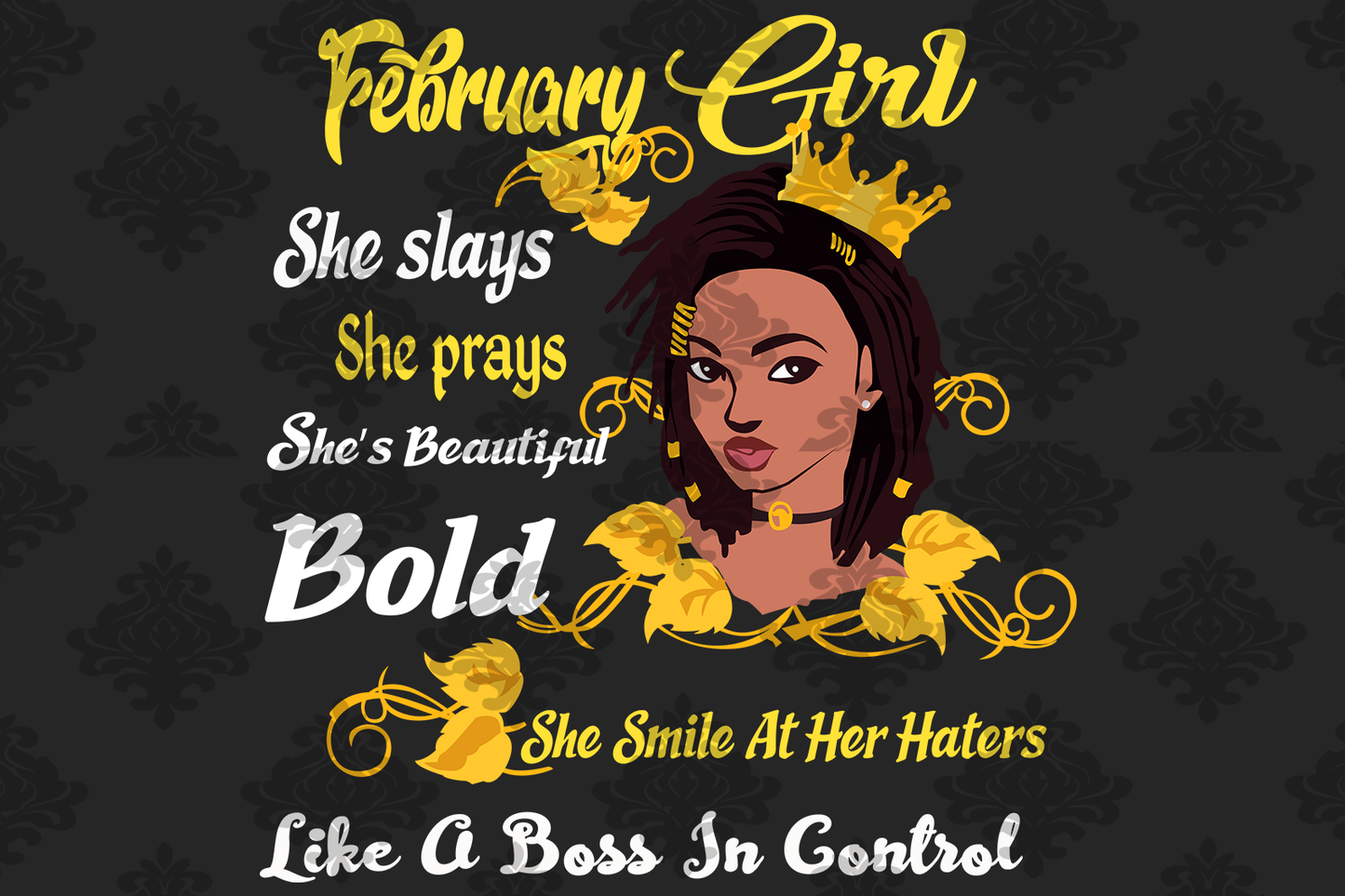 February girl svg born in February, living my best life
