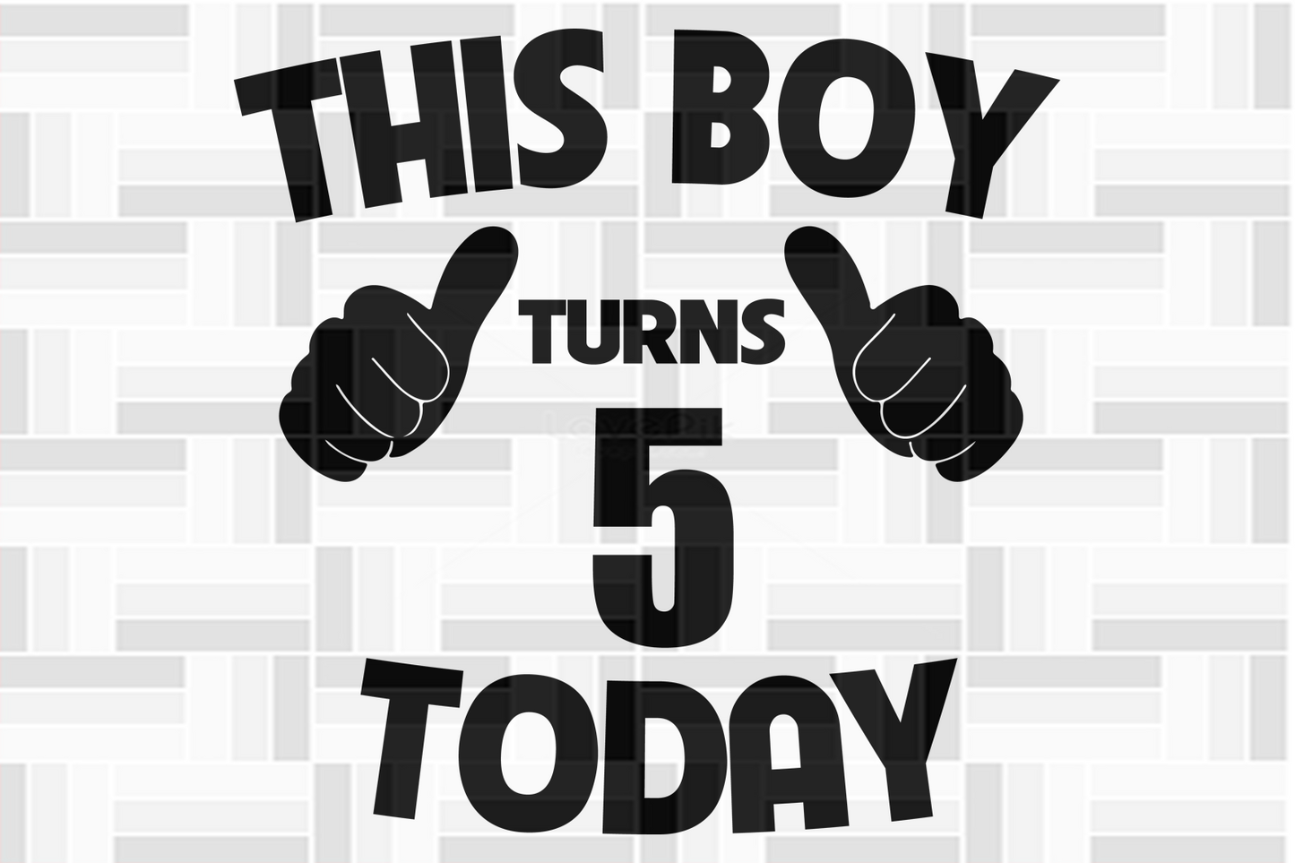 This boy turns 5 today born in svg, 5th birthday gift