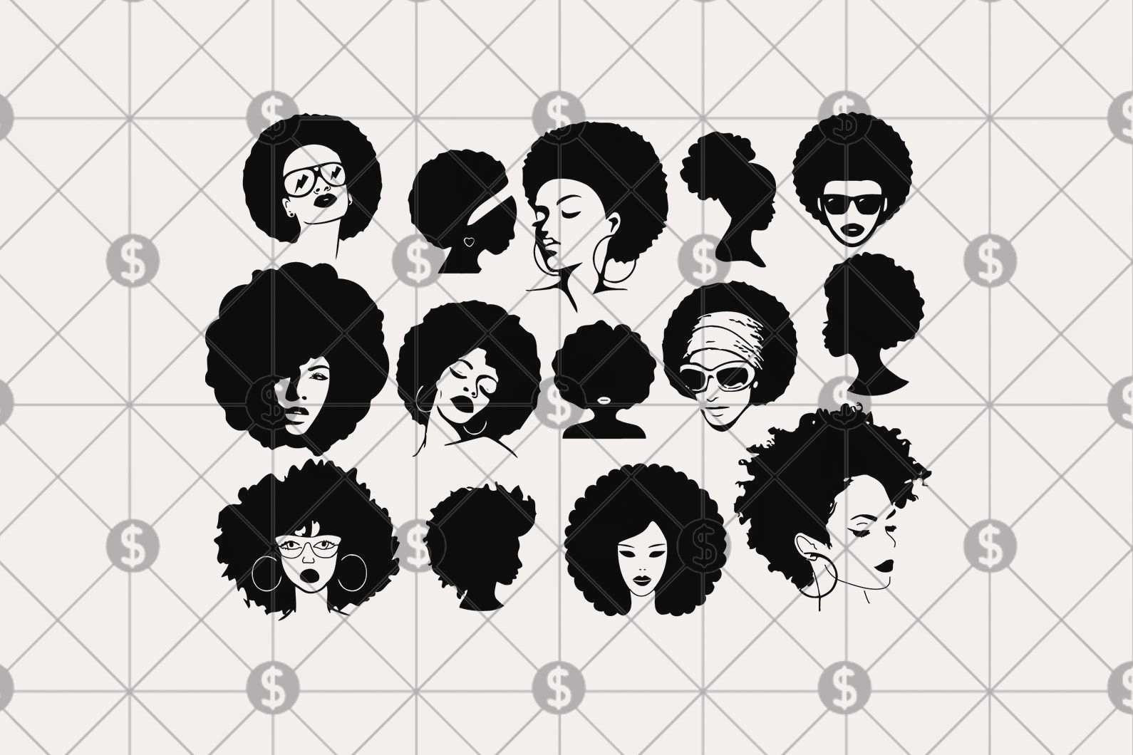 Black Women Svg Black Afro Woman Svg Strong Black Woman Swansvg