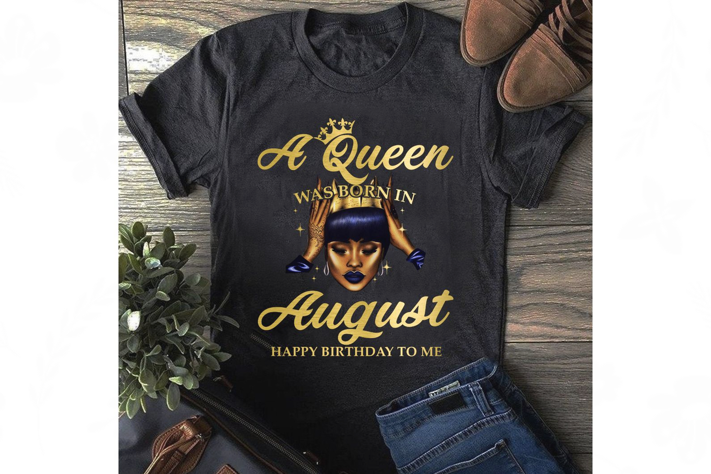A queen was born in August retro vintage shirt, born in August