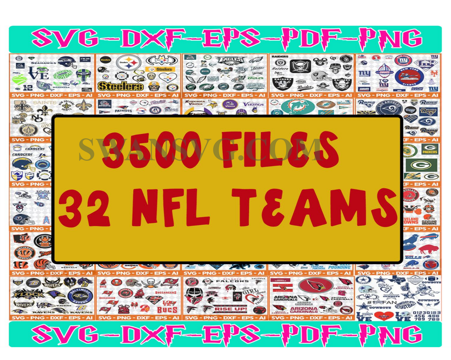 3500 file NFL Svg, Bundle Sport Svg, NFL Svg, Sport Svg