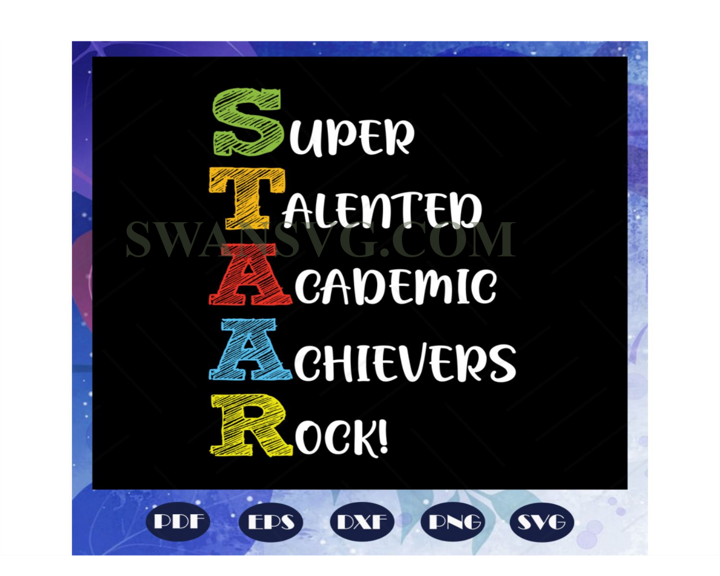 Super talented academic svg, Star svg, test day shirt, test day svg