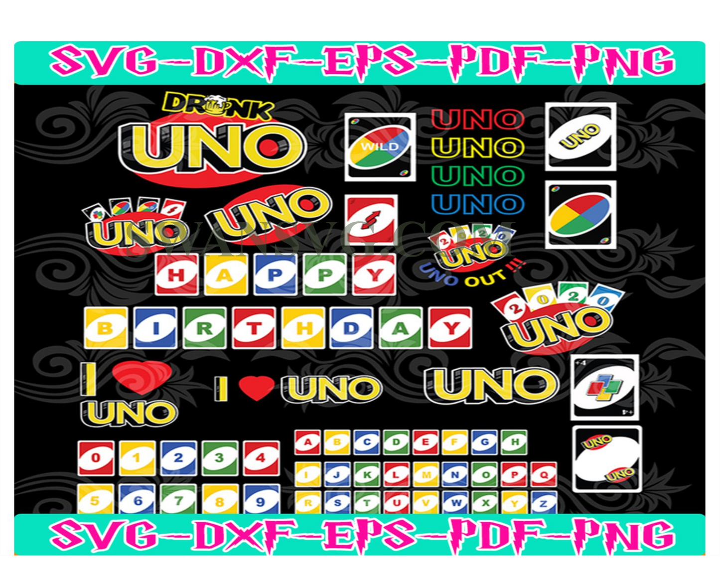 Logo Bundle Svg, Fashion Svg, Logo Bundle Svg, Uno game