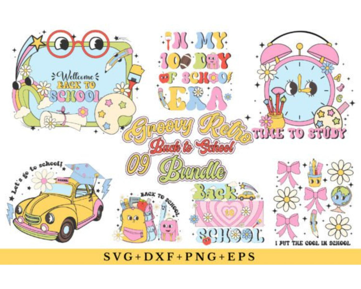 Groovy Retro Back to School Bundle