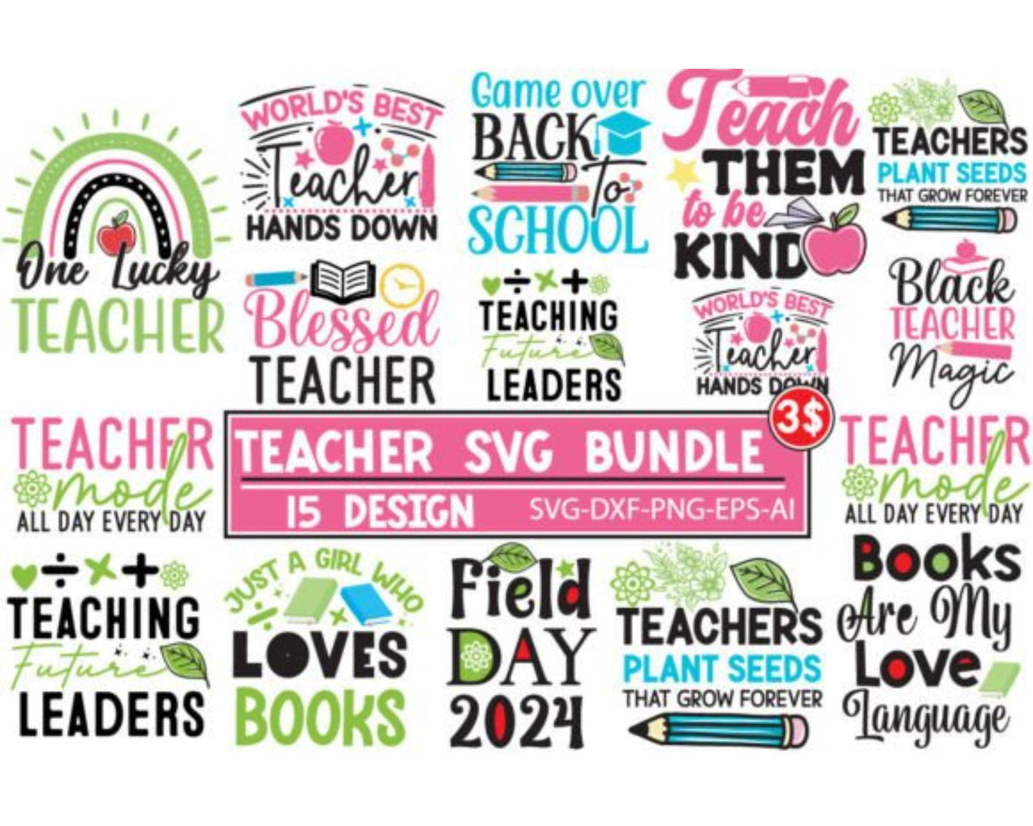 Teacher SVG Bundle,Teacher SVG Design