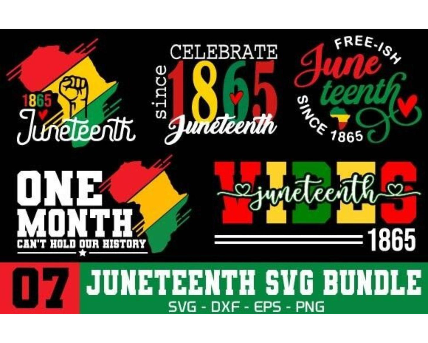 Juneteenth SVG Bundle Tshirt Bundle PNG