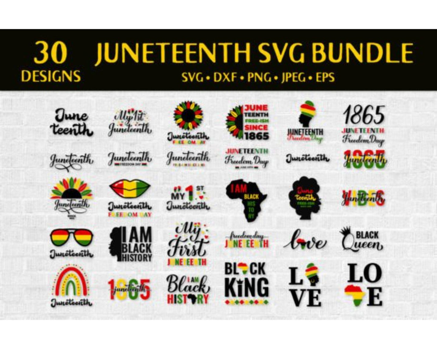 Juneteenth SVG Bundle, Black History SVG