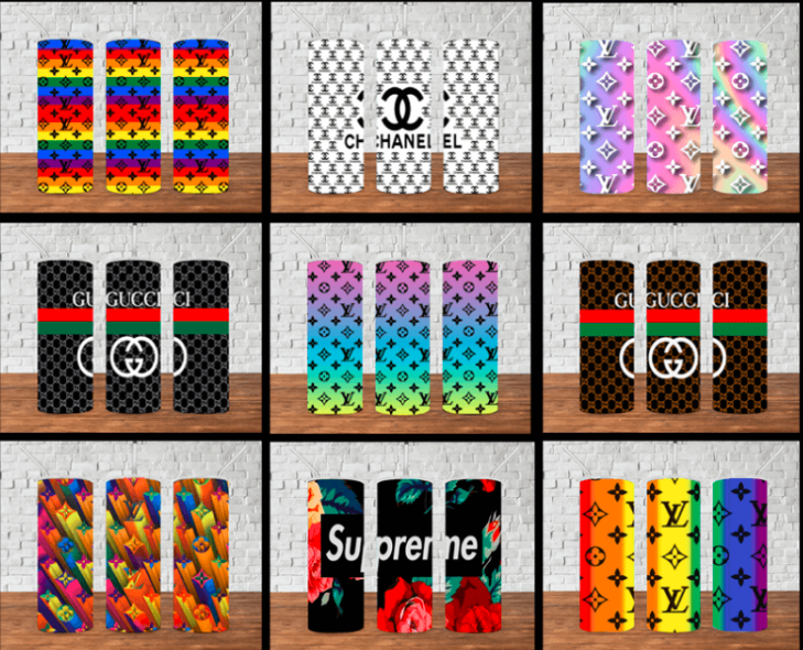 Design 20Oz Tumbler Skinny Straight Tapered, Fashion Brand Tumblers