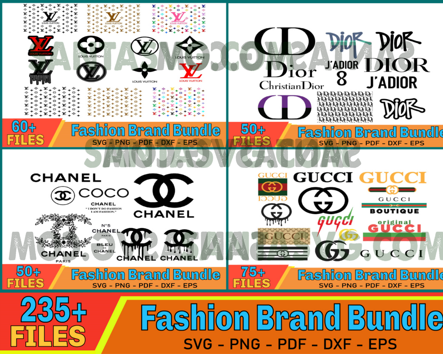 Fashion Brand Logo Svg, Bundle Logo Svg, Brand Logo Svg, Famous Logo