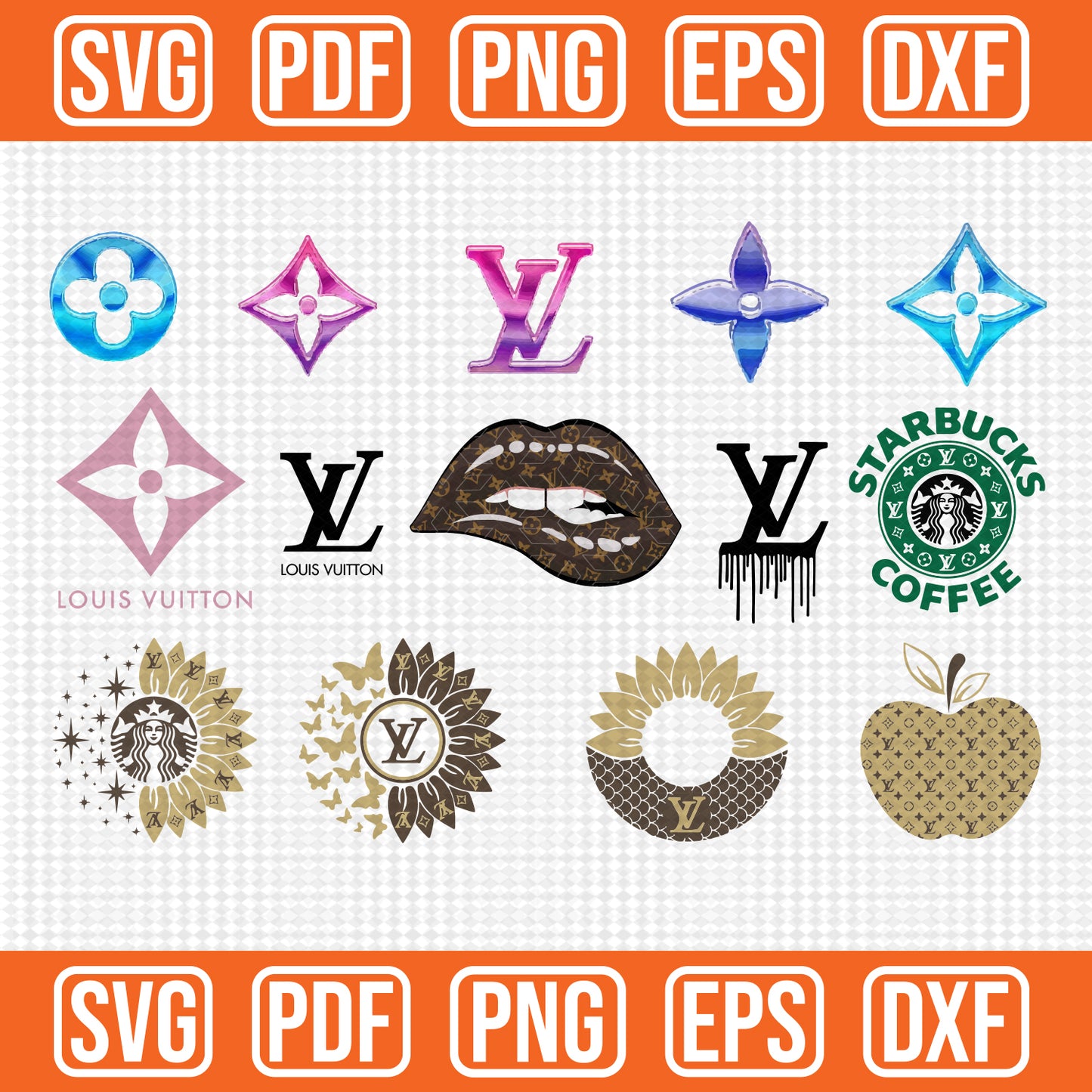 Fashion Brand Logo Svg, Bundle Logo Svg, Brand Logo Svg, Logo