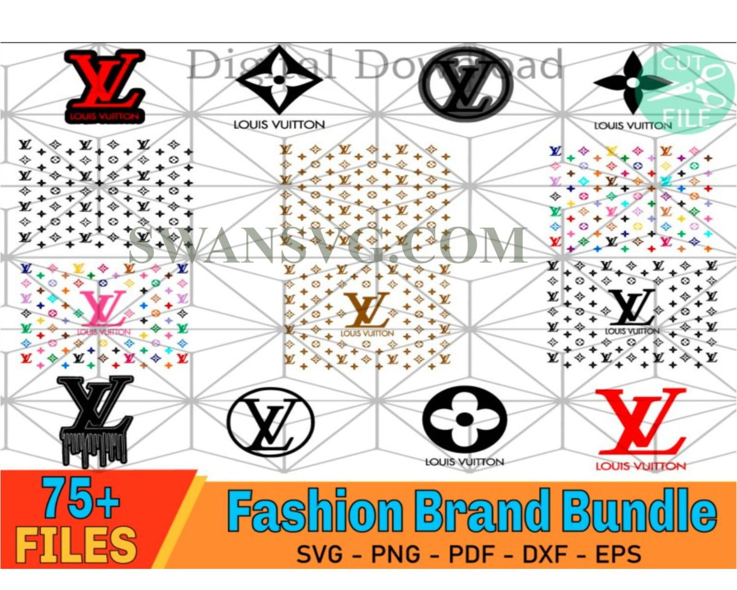 Fashion Brand Logo Svg, Bundle Logo Svg, Brand Logo Svg, Famous Logo