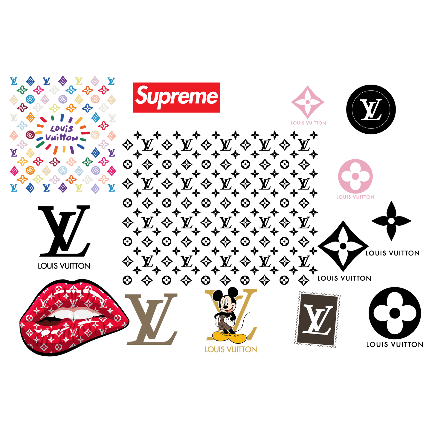 Fashion Brand Logo Svg, Bundle Logo Svg, Brand Logo Svg, Famous Logo