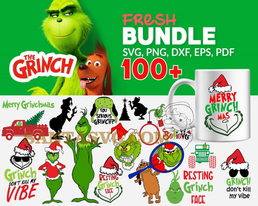 Grinch Svg, Christmas Grinch, Christmas Svg, Grinch face