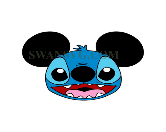 Stitch Mickey Mouse Lilo and Stitch Svg Dxf Eps Pdf Png, Cricut