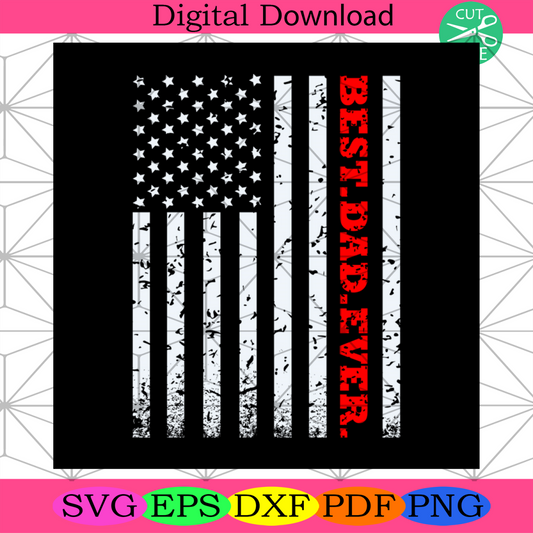 Best Dad Ever America Flag Svg, Dad And Son, Reel Dad Svg