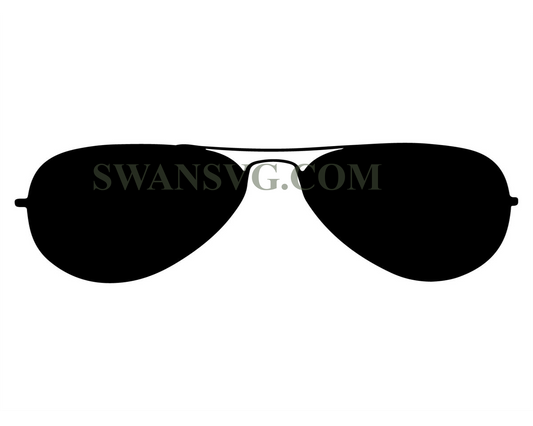 Aviator Glasses Instant Download SVG, PNG, EPS, dxf, jpg