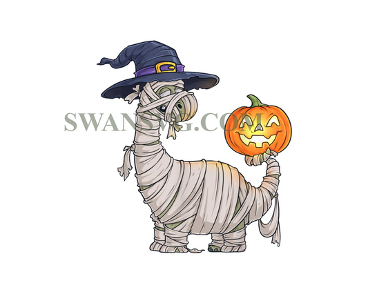 Halloween Zombie Mummy Dinosaur Png, Mummy Dinosaur Halloween