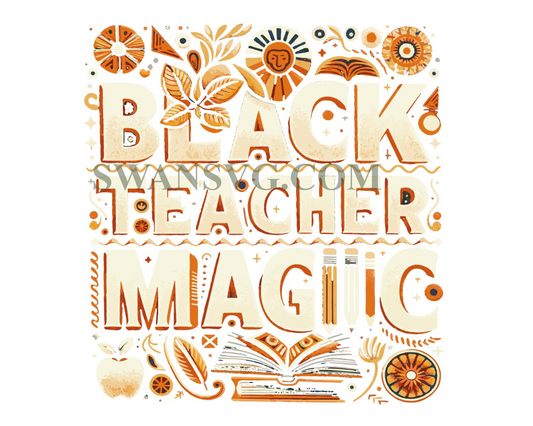 Black History Month Png, Teacher Magic