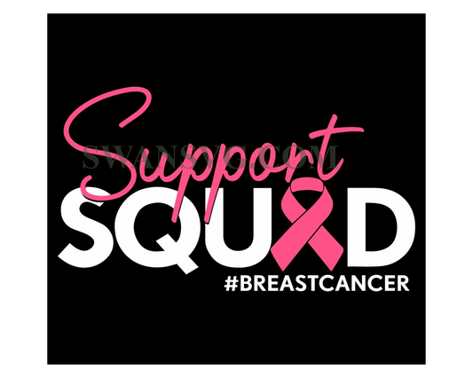 Support Squad Breast Cancer Warrior Svg Png