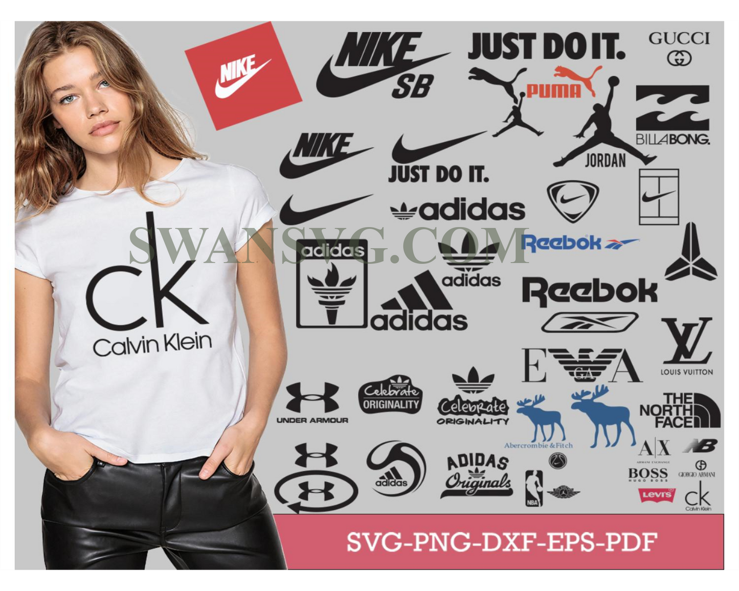 Logo Brand Bundle, Brand logo svg, Fashion brand svg, fashion svg