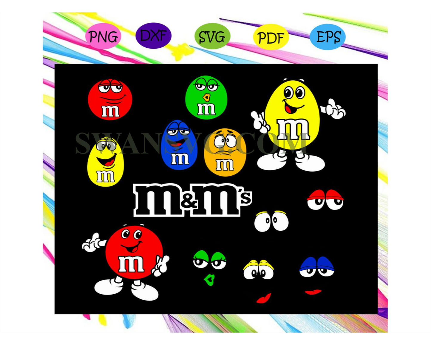 M  ms bundle, m and m, mm candy, mm candy svg