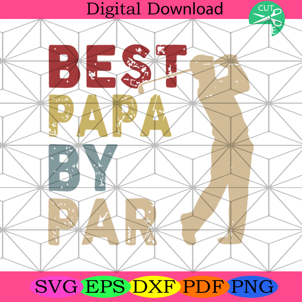 Best Papa By Par Svg, Dad And Son, Reel Dad Svg