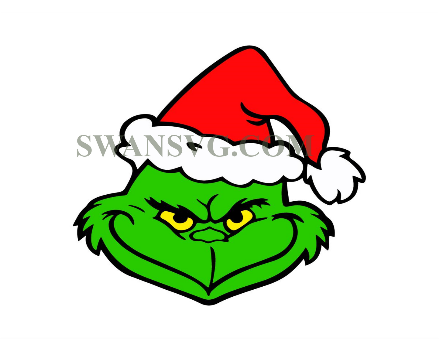 Grinch Face, Dr. Seuss, Christmas SVG PNG, Digital Designs, Sticker