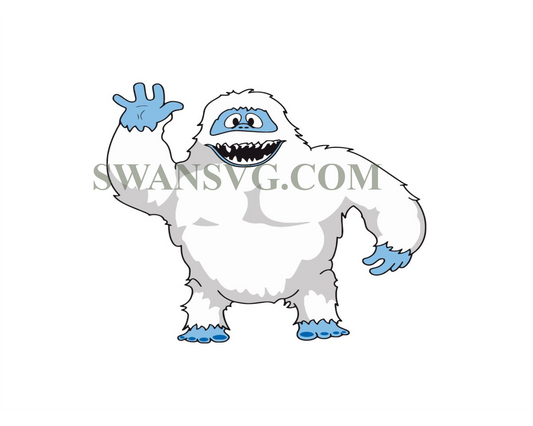 Abominable Snowman Rudolph Say Hi Svg, Dxf Eps Pdf Png, Cricut