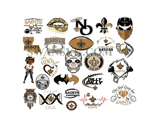 New Orleans Saints NFL Team Football Svg Cutting File