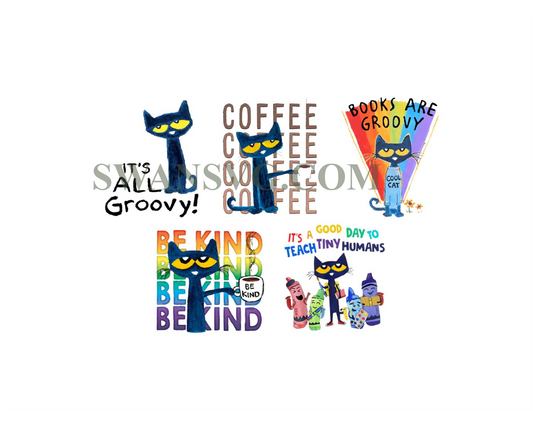 Pete The Cat PNG Bundles, Do Your Best Png, Its All Groovy, Pete