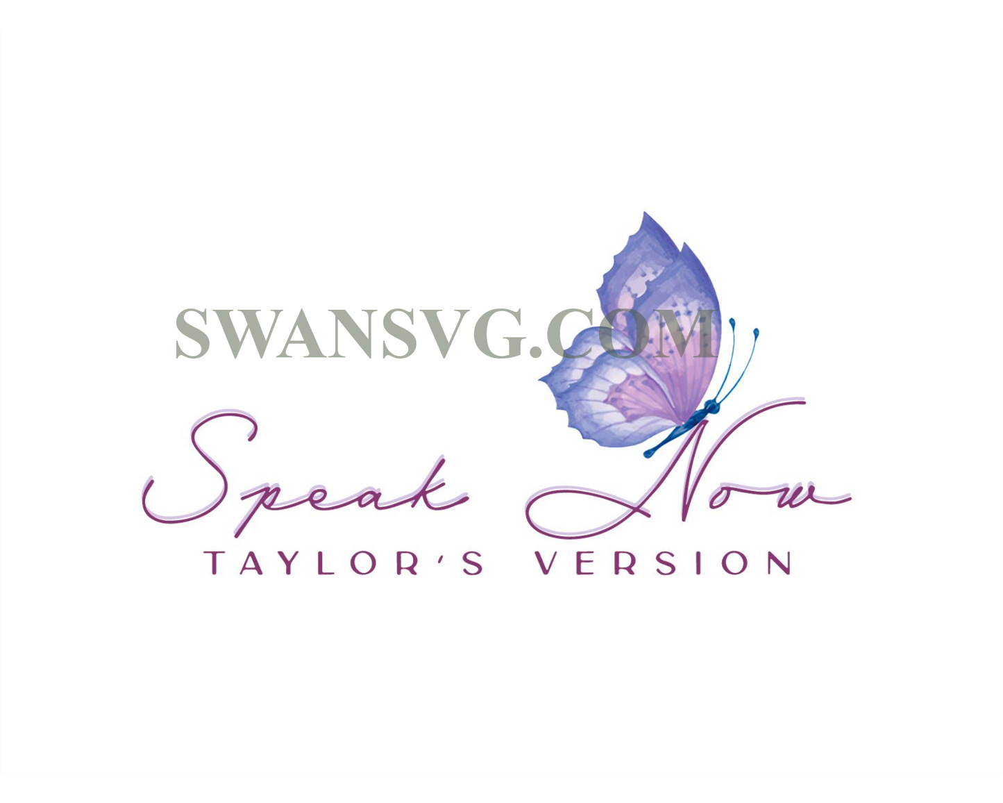 Speak Now Era Butterfly Taylor Swift SVG Cutting Digital File