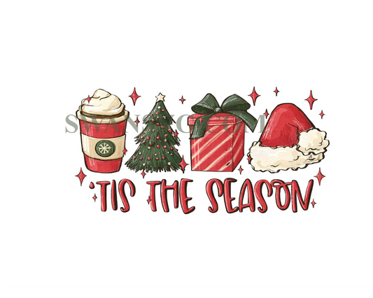 Tis The Season Christmas Png Cutting Digital File